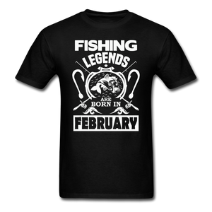 Fishing Legends - February - Men's T-Shirt - black