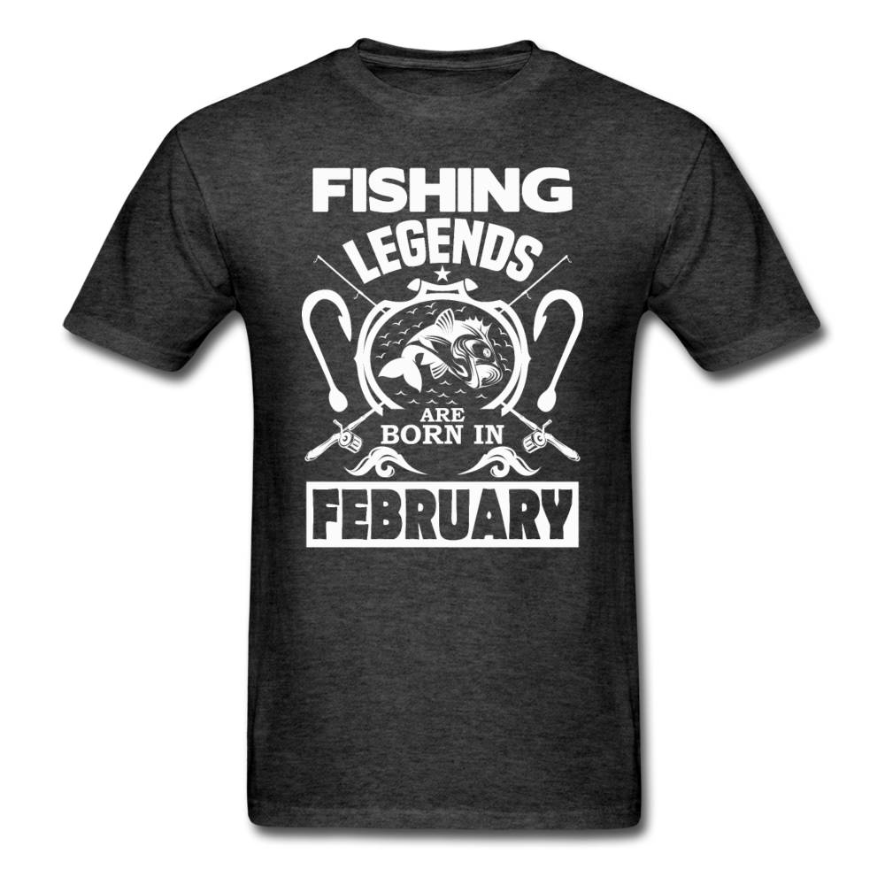 Fishing Legends - February - Men's T-Shirt - heather black