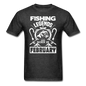 Fishing Legends - February - Men's T-Shirt - heather black