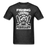 Fishing Legends - February - Men's T-Shirt - heather black