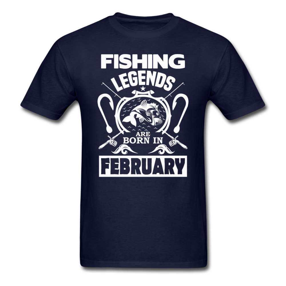 Fishing Legends - February - Men's T-Shirt - navy