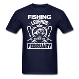 Fishing Legends - February - Men's T-Shirt - navy