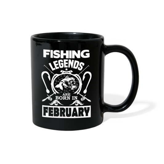 Fishing Legends - February - Full Color Mug - black