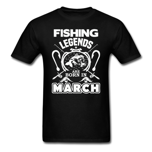 Fishing Legends - March - Men's T-Shirt - black