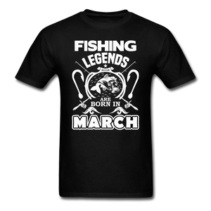 Fishing Legends - March - Men's T-Shirt - black