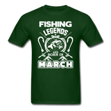 Fishing Legends - March - Men's T-Shirt - forest green