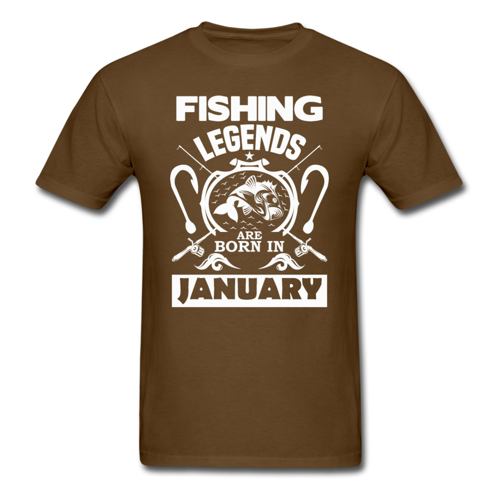 Fishing Legends - January - Men's T-Shirt - brown