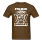 Fishing Legends - January - Men's T-Shirt - brown