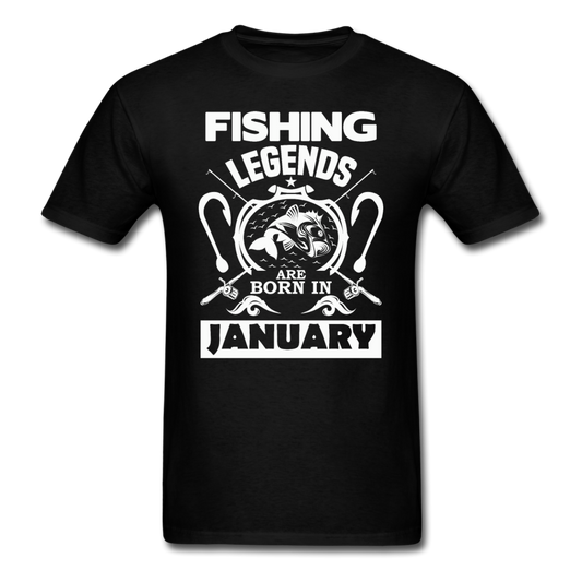 Fishing Legends - January - Men's T-Shirt - black