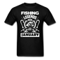 Fishing Legends - January - Men's T-Shirt - black