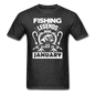 Fishing Legends - January - Men's T-Shirt - heather black