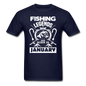 Fishing Legends - January - Men's T-Shirt - navy