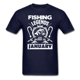 Fishing Legends - January - Men's T-Shirt - navy