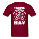 Fishing Legends - May - Unisex Classic T-Shirt - burgundy