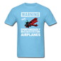 Warning - Talking About Airplanes - Unisex Classic T-Shirt - aquatic blue