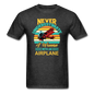 Never Underestimate - Women - Airplane - Unisex Classic T-Shirt - heather black