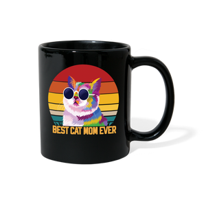 Best Cat Mom Ever - Colors - Full Color Mug - black