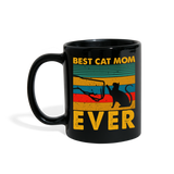Best Cat Mom Ever - Fist Bump - Full Color Mug - black