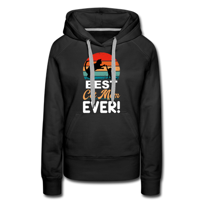 Best Cat Mom Ever - Two Cats - Women’s Premium Hoodie - black