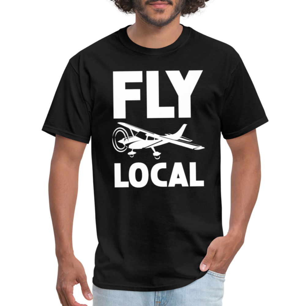 Fly Local - White - Unisex Classic T-Shirt - black