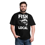 Fish Local - White - Unisex Classic T-Shirt - black