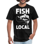 Fish Local - White - Unisex Classic T-Shirt - black