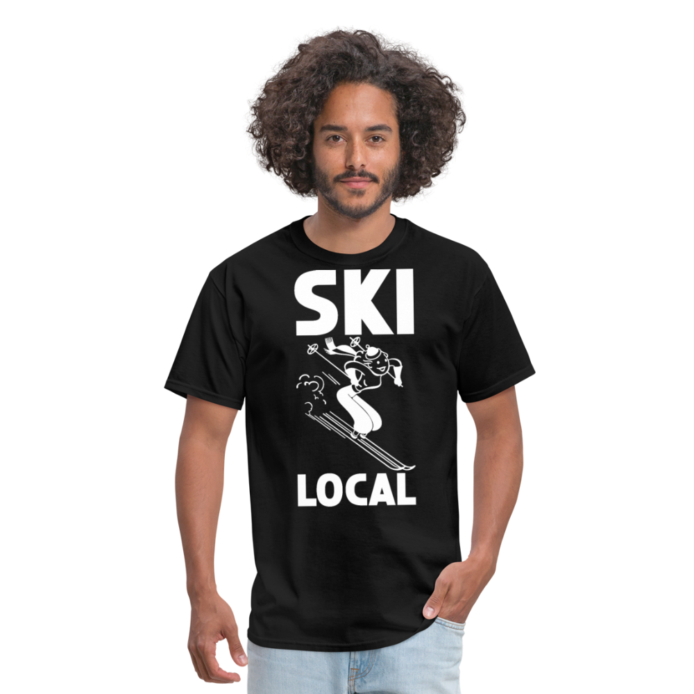 Ski Local - White - Unisex Classic T-Shirt - black