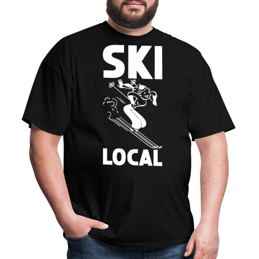 Ski Local - White - Unisex Classic T-Shirt - black