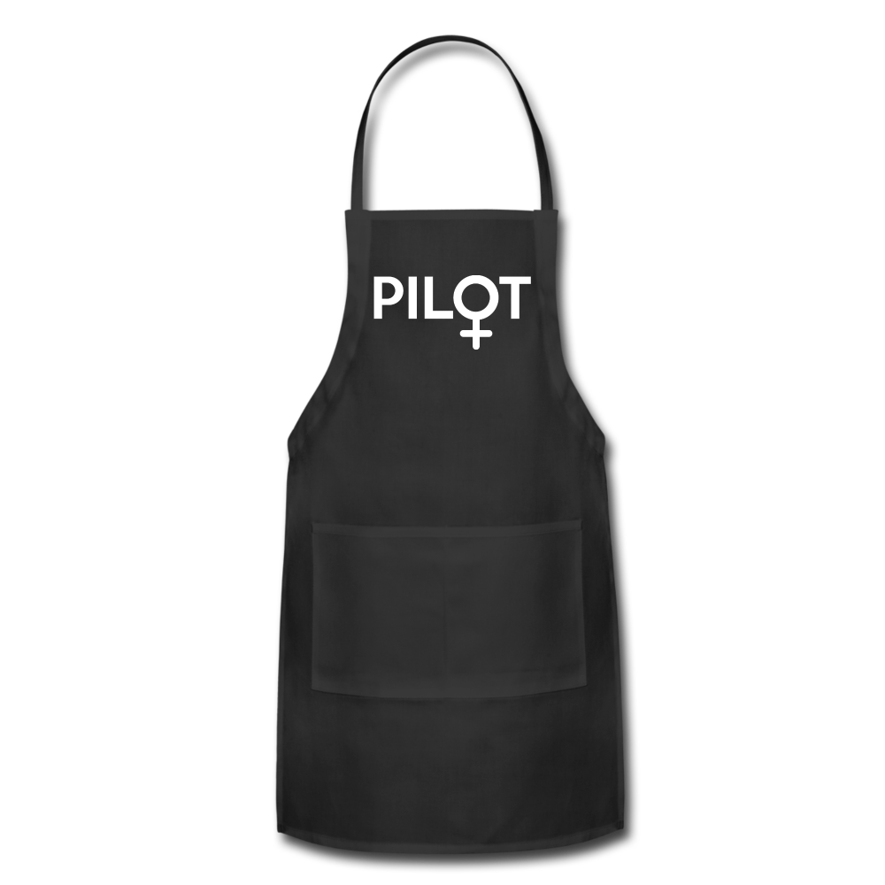 Pilot - Female - White - Adjustable Apron - black