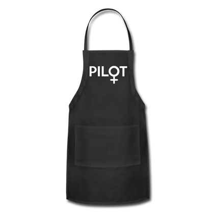 Pilot - Female - White - Adjustable Apron - black