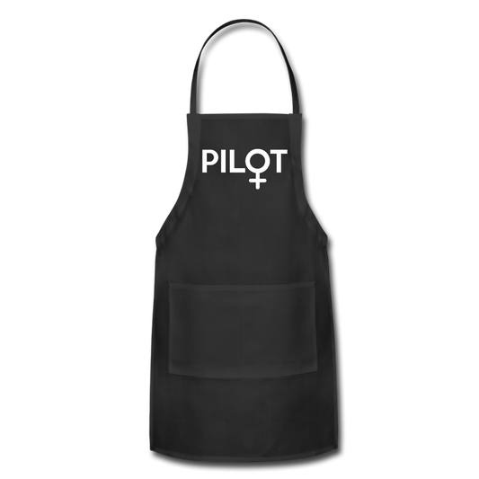 Pilot - Female - White - Adjustable Apron - black