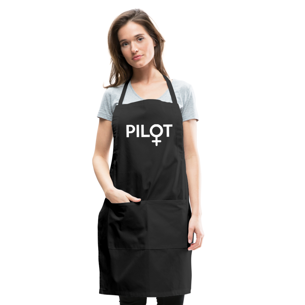 Pilot - Female - White - Adjustable Apron - black