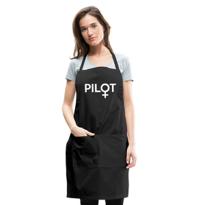 Pilot - Female - White - Adjustable Apron - black