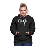Pilot - Female - White - Women’s Premium Hoodie - black