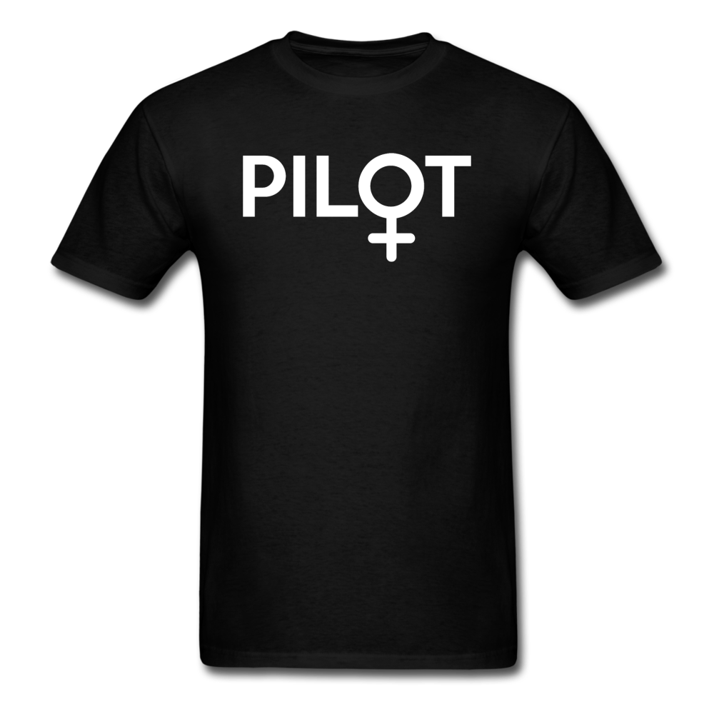 Pilot - Female - White - Unisex Classic T-Shirt - black