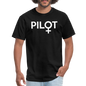 Pilot - Female - White - Unisex Classic T-Shirt - black