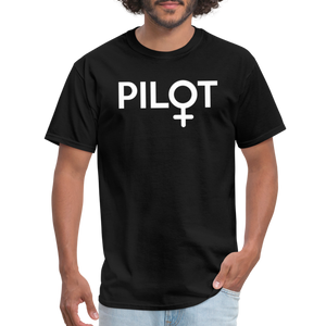 Pilot - Female - White - Unisex Classic T-Shirt - black