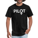 Pilot - Female - White - Unisex Classic T-Shirt - black