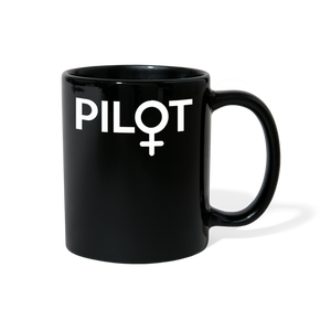 Pilot - Female - White - Full Color Mug - black