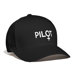 Pilot - Female - White - Baseball Cap - black