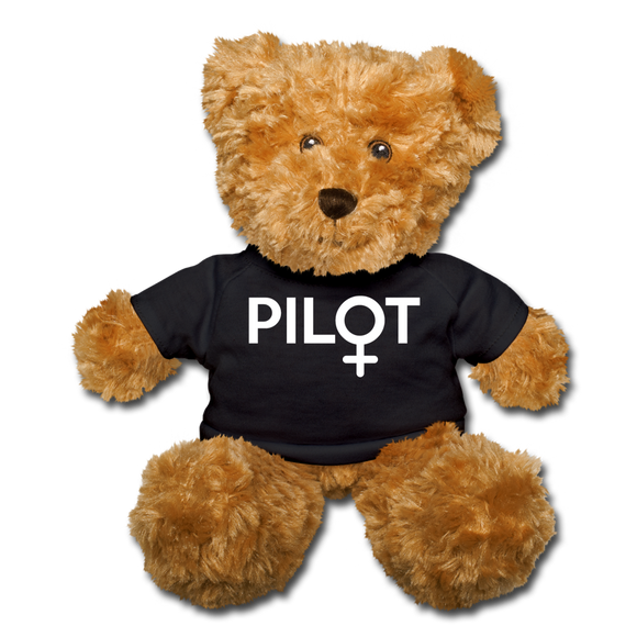 Pilot - Female - White - Teddy Bear - black