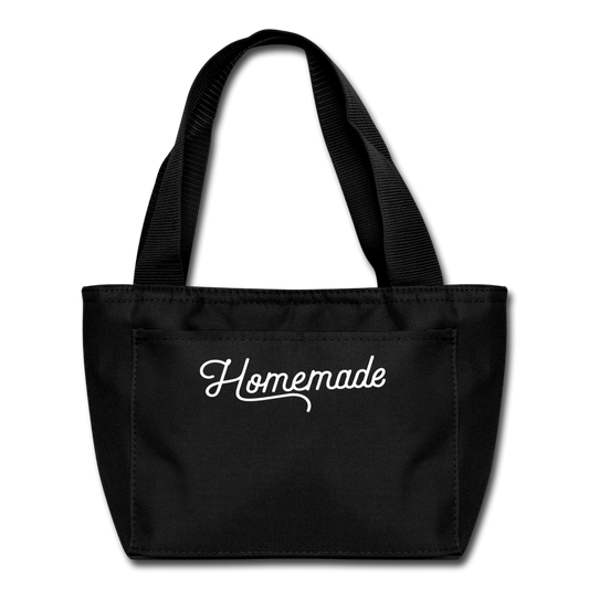 Homemade - White - Lunch Bag - black