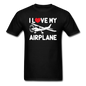 I Love My Airplane - White - Unisex Classic T-Shirt - black