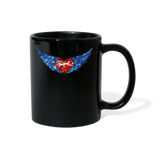 Wings - Heart - Aircraft - Full Color Mug - black