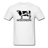 Wisconsin - Cow - Black - Unisex Classic T-Shirt - white