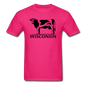 Wisconsin - Cow - Black - Unisex Classic T-Shirt - fuchsia