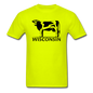 Wisconsin - Cow - Black - Unisex Classic T-Shirt - safety green