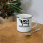 Wisconsin - Cow - Black - Camper Mug - white