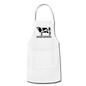 Wisconsin - Cow - Black - Adjustable Apron - white