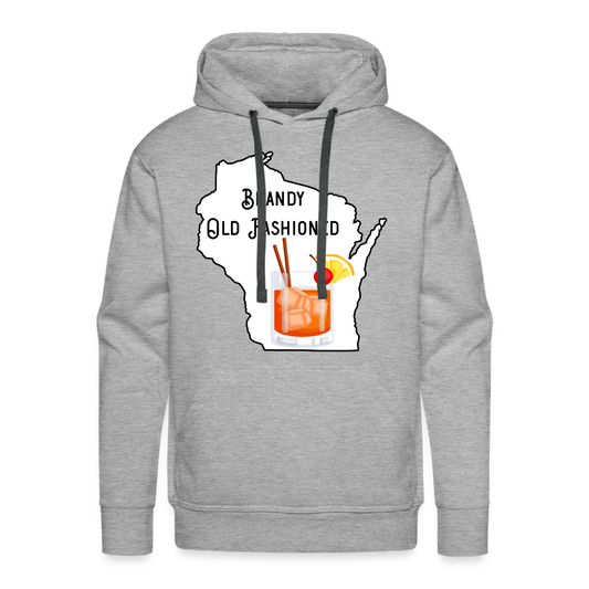 Wisconsin Brandy Old Fashioned - Men’s Premium Hoodie - heather grey